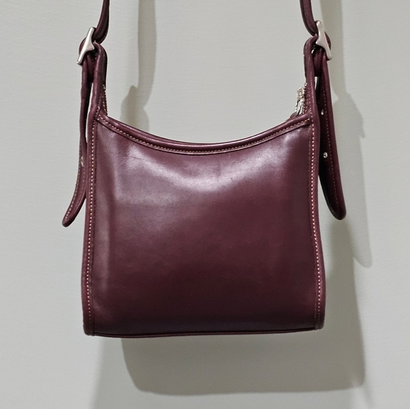 Sold!! Vintage Coach Legacy Small Zip Crossbody Shoulder Bag 9997 (Currant) - Picture 10 of 14